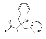 3-benzyl-2-fluoro-3-hydroxy-4-phenylbutyric acid Structure