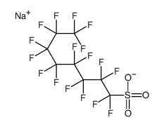 SODIUM 1,1,2,2,3,3,4,4,5,5,6,6,7,7,8,8,8-HEPTADECAFLUORO-1-OCTANESULFONATE结构式