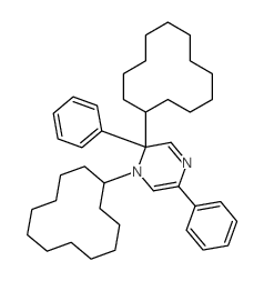 1,2-dicyclododecyl-2,5-diphenyl-pyrazine结构式