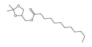 (2,2-dimethyl-1,3-dioxolan-4-yl)methyl dodecanoate结构式