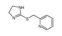 2-(4,5-dihydro-1H-imidazol-2-ylsulfanylmethyl)pyridine Structure