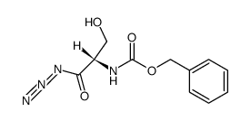 N-benzyloxycarbonyl-L-seryl azide Structure