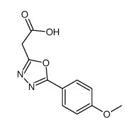 2-[5-(4-methoxyphenyl)-1,3,4-oxadiazol-2-yl]acetic acid Structure