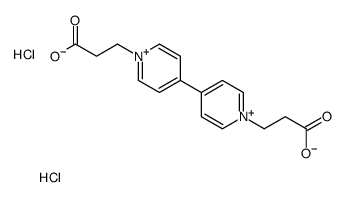 3-[4-[1-(2-carboxyethyl)pyridin-1-ium-4-yl]pyridin-1-ium-1-yl]propanoic acid,dichloride Structure