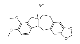 (Z)-3,4-dimethoxy-6-methyl-5,6,7,8-tetrahydro-benzo[c][1,3]dioxolo[4',5':4,5]benzo[1,2-g]azecine结构式