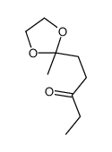 1-(2-methyl-1,3-dioxolan-2-yl)pentan-3-one结构式