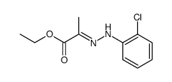 2-(2-chloro-phenylhydrazono)-propionic acid ethyl ester Structure