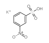 Benzenesulfonic acid,3-nitro-, potassium salt (1:1) structure