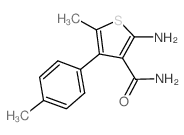 2-Amino-5-methyl-4-(4-methylphenyl)thiophene-3-carboxamide structure