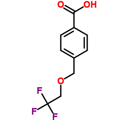 4-[(2,2,2-Trifluoroethoxy)methyl]benzoic acid结构式