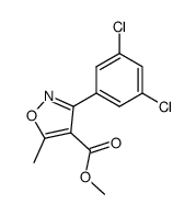 3-(3,5-dichloro-phenyl)-5-methyl-isoxazole-4-carboxylic acid methyl ester结构式