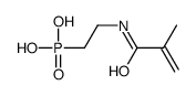 2-(2-methylprop-2-enoylamino)ethylphosphonic acid Structure