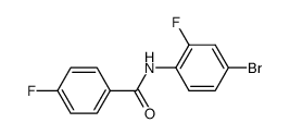 N1-(4-bromo-2-fluorophenyl)-4-fluorobenzamide结构式