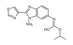 propan-2-yl N-[3-amino-2-(1,3-thiazol-4-yl)benzimidazol-5-yl]carbamate Structure