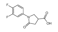 1-(3,4-difluorophenyl)-5-oxopyrrolidine-3-carboxylic acid结构式