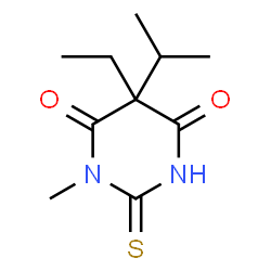 4,6(1H,5H)-Pyrimidinedione,5-ethyldihydro-1-methyl-5-(1-methylethyl)-2-thioxo-(9CI) Structure