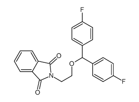 2-[2-[bis(4-fluorophenyl)methoxy]ethyl]isoindole-1,3-dione结构式