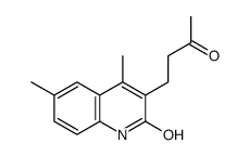 4,6-dimethyl-3-(3-oxobutyl)-1H-quinolin-2-one Structure