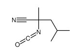 2-isocyanato-2,4-dimethylpentanenitrile Structure