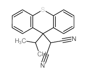 Propanedinitrile,2-[9-(1-methylethyl)-9H-thioxanthen-9-yl]- Structure