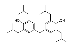 4-[[4-hydroxy-3,5-bis(2-methylpropyl)phenyl]methyl]-2,6-bis(2-methylpropyl)phenol Structure