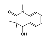 3,4-Dihydro-4-hydroxy-1,3,3-trimethylquinolin-2(1H)-one结构式