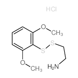 Ethanamine,2-[(2,6-dimethoxyphenyl)dithio]-, hydrochloride (1:1) Structure