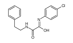 N'-(4-chlorophenyl)-N-(2-phenylethyl)oxamide Structure