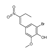 2-bromo-6-methoxy-4-[(E)-2-nitrobut-1-enyl]phenol结构式