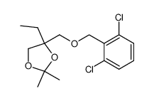 4-[[(2,6-Dichlorophenyl)methoxy]methyl]-4-ethyl-2,2-dimethyl-1,3-dioxolane structure