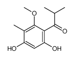 1-(4,6-dihydroxy-2-methoxy-3-methylphenyl)-2-methylpropan-1-one Structure