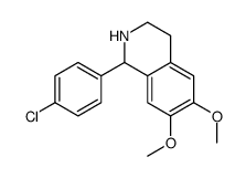 1-(4-Chlorophenyl)-6,7-dimethoxy-1,2,3,4-tetrahydroisoquinoline结构式