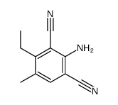 2-amino-4-ethyl-5-methylbenzene-1,3-dicarbonitrile Structure