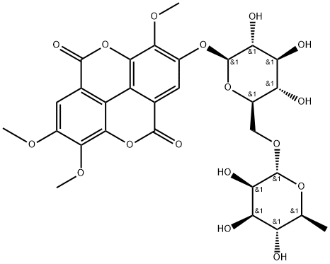 3,7,8-Tri-O-methylellagic acid 2-O-rutinoside picture