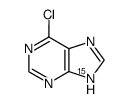 6-chloro-<9-15N>purine结构式