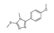 3-(4-methoxyphenyl)-4-methyl-5-methylsulfanyl-1,2,4-triazole Structure