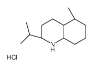 (4aR,5S,8aS)-5-methyl-2-propan-2-yl-1,2,3,4,4a,5,6,7,8,8a-decahydroquinoline,hydrochloride结构式