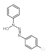 N-(4-chlorophenyl)diazenyl-N-phenyl-hydroxylamine structure