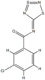 3-Chloro-N-(1,3,2,4-dithiadiazol-3-SIV-5-ylidene)benzamide structure