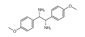 1S,2S-1,2-Di(4'-methoxyphenyl)-1,2-diaminoethan structure