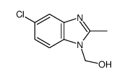 1H-Benzimidazole-1-methanol,5-chloro-2-methyl-(9CI)结构式