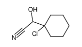 1-Hydroxy-1-[1-chlor-cyclohexyl-(1)]-acetonitril结构式