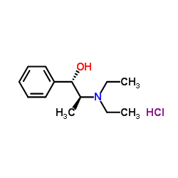 (1S,2S)-2-(Diethylamino)-1-phenyl-1-propanol hydrochloride (1:1) Structure