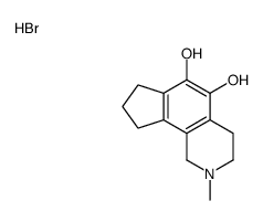 2-methyl-1,3,4,7,8,9-hexahydrocyclopenta[h]isoquinoline-5,6-diol,hydrobromide结构式