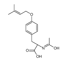 (2S)-2-acetamido-3-[4-(3-methylbut-2-enoxy)phenyl]propanoic acid Structure