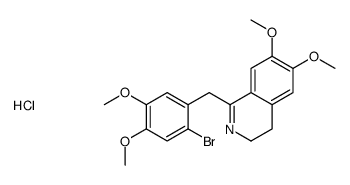 1-[(2-bromo-4,5-dimethoxyphenyl)methyl]-6,7-dimethoxy-3,4-dihydroisoquinolin-2-ium,chloride结构式