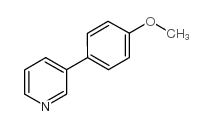 3-(4-甲氧基苯基)吡啶结构式