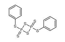 2,4-bis(phenylthio)-1,3-dithia-2λ5,4λ5-diphosphetane 2,4-disulphide结构式