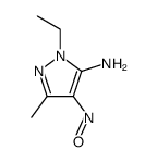 1H-Pyrazol-5-amine,1-ethyl-3-methyl-4-nitroso- Structure