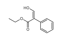 3-hydroxy-2-phenylacrylic acid ethyl ester Structure